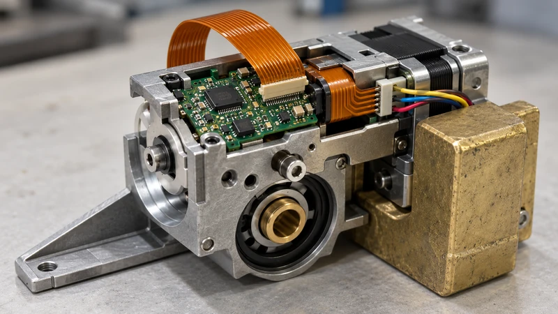 Connectors and mounted components   use flexible PCB for stability.